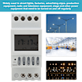 Miniatyrbilde 7 av 8: TM624 Digital Timer Strømbryter Timer 40-Gruppe Tidstyrt Ringer DIN Skinnemontering 220V