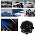 Miniatyrbild 6 av 8: Modifierad Motorcykel Voltmeter LED Digital Display Spänning Voltmätare Panelmätare (Röd)