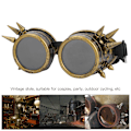 Pikkukuva 8 / 8: Vintage-tyyliset piikikkäät steampunk-lasit cosplay-lasit kaksinkertaiset tuulenpitävät (pronssi)