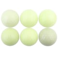 Miniatyrbilde 1 av 8: 6 stk Nattegolfballer Lysende Fluorescerende Golfballer Langvarig Lyssterk Glød i Mørket