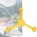 Miniatyrbillede 5 af 8: 3-i-1 Gaslygte Splitter i Aluminium Legering Udendørs Camping Kogeplade Gascylinder Adapter (Guld)