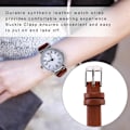 Miniatyrbillede 5 af 8: Elegant Lille Simpel Mode Kvinder Ur Retro Læder Mini Armbåndsur (Kaffe)