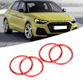 Miniatyrbilde 6 av 8: 4 stk Bil Interiør Luftventil Uttak Dekk Trim Dekorativ Ring Aluminium Legering Passer for Audi A1