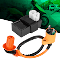 Miniatyrbild 8 av 8: 2st Tändspole DC CDI Box Kit för Kymco SYM Vento Scooter GY6 Motor 125CC 150CC