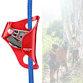 Pikkukuva 5 / 8: Vuorikiipeilyrinnanousulaite Rappelling-varuste köysikiinnike 8-13mm (Punainen)