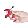 Miniatyrbillede 7 af 8: Bueskydningsudløsningshjælpemidler 3-fingers greb Tommel Caliper Trigger til Compound Bow Tilbehør (Rød)