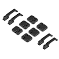Miniatyrbilde 5 av 8: 1 sett Plastdørhengsler og dørhåndtak for Traxxas TRX-4 1:10 RC Crawler