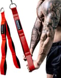 Miniatyrbild 1 av 4: Triceps Rope Attachment Improved Range of Motion Cable Handle for Pushdowns, Curls, Face Pulls, Professional Gym Use red red color