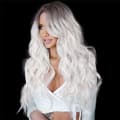 Platinum Wig, Long vy Bangs Wig for Women