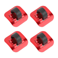 Miniatyrbillede 8 af 8: CANSUCC 4 stk. Cykelbremsekabelrørguide Skifteradapter Cykelramme C-spænde (rød)