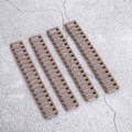 Miniatyrbild 2 av 8: 4 st/set Keymod Picatinny Stege Gummiskena Skydd Handguard Skydd (Sandfärg)
