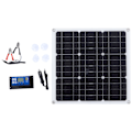 Miniatyrbillede 2 af 8: 30W Solpanel Kit med Dobbelt USB DC Udgang Solceller 100A Controller til Bilbatteri Båd