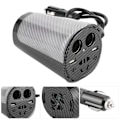 Miniatyrbillede 8 af 8: Bil-inverter 12V til 220V LED Power Converter Cup Kulfibertype Modificeret sinusbølge autoplader med 220V/10A stik
