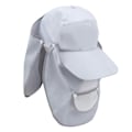 Miniatyrbillede 2 af 8: UV-beskyttelseshat Solskygge Kasket Nylon Mesh med Ansigtsbeskyttelse til Udendørs Fiskeri Klatring