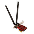 Miniatyrbilde 2 av 8: PCIe Trådløs Adapter 3000Mbps Høy Hastighet 2.4G 5G Dobbelt Bånd Trådløst Nettverkskort med 8dBi Høy Gevinst Antenne