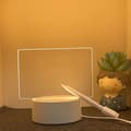 Muistilehtiö luova LED-yövalo USB-ilmoitustaulu Shape 1