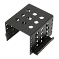 Miniatyrbilde 7 av 8: 2,5 tommers HDD-monteringsstativ i aluminiumlegering med huldesign, høy hardhet, 2,5 tommers harddiskbur for 2,5 tommers IDE HDD SSD, svart