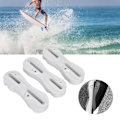 Miniatyrbilde 4 av 8: 3 stk PVC Hvite Holdbare Surfingbrett Fcs Fusion Fin Box Surfboard Fin Plugger