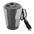 Miniatyrbillede 5 af 8: Bil-inverter 12V til 220V LED Power Converter Cup Kulfibertype Modificeret sinusbølge autoplader med 220V/10A stik