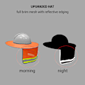 Miniatyrbillede 3 af 6: Reflekterende Hardhat med Fuld Skygge og Mesh Solskærm - Høj Synlighed