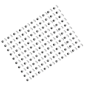 Miniatyrbillede 8 af 8: 100 stk. Fiske Flydende Linje Stopper Olivenformet Sort Space Bean Fisketilbehør
