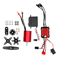 Pikkukuva 1 / 8: SURPASS‑HOBBY 2845 3800KV Moottori + 35A ESC + 6KG Muovivaihteinen Servo (S0600P)