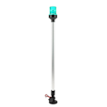 Miniatyrbillede 3 af 8: 22 tommer LED Fold Down Bådsaglys 360 Grader Rundt Navigation Ankerslys med Aluminiumlegeringsbase til Yacht Skibe Grøn