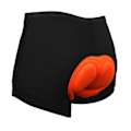 Miniatyrbilde 4 av 8: Sykkelshorts for menn og kvinner med 3D-pute, størrelse L, oransje, tykk, pustende