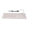 Miniatyrbild 1 av 8: Mekaniskt Gamingtangentbord RBG Bakgrundsbelyst USB 104 Tangenter Trådbundet Retro Punk Dator Tangentbord för Laptop Vit
