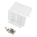 Miniatyrbild 2 av 8: 2,5 tum HDD-monteringsställ Aluminiumlegering Håldesign Hög hårdhet 2,5 tum hårddiskbur för 2,5 tum IDE HDD SSD Silver