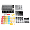 Miniatyrbillede 2 af 8: Universal 1 i 12 ud sikringsholder elektrisk sikringsboks 10‑32V med LED-advarselsindikatorer til bilbåd autocamper