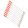 Miniatyrbillede 3 af 8: 10 stk Holdbare Plastik Fiske Flydere Bobber Stick Tube Multifunktionelle Fiskefoder Agner Tilbehørssæt (2,0 transparent)