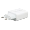 Miniatyrbillede 7 af 8: 20W QC3.0 PD Hurtiglader Dobbelt Port Hurtigopladningshastighed Oplader til Dji Avata AC 100‑240V Hvid EU Stik 85x43x24mm