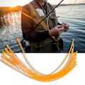 Miniatyrbillede 7 af 8: 10 stk. Gule 30LB Fiske-Loops Forbindelses-Flueline Fiskegrej Tilbehør
