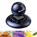 Miniatyrbillede 3 af 8: Bil Solar Freshener Auto Roterbar Fodbold Stærk Legering Stilfuldt Design Bil Luftfrisker til Køretøjsdekoration Skinnende Sort