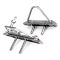 Miniatyrbilde 7 av 8: CNC Metall RC Bil For- og Bakre Bumper med Reservehjulsbærer passer til Axial SCX10 II