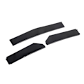 Miniatyrbild 4 av 8: 5 st Front Bumper Lip Body Kit Universal Lip Splitter Spoiler Diffuser Canard Skydd för Bil