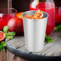 Miniatyrbilde 5 av 8: Bærbar kopp i rustfritt stål, 500 ml, for camping, piknik, te, vann, drikkevarer, juice, øl