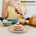 Miniatyrbilde 7 av 8: Rund trebrett for te - Elegant serveringsbrett for hjemmet og restauranten - 12,5 cm