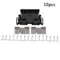 Miniatyrbillede 6 af 8: OBD2 II 16-bens hunstik OBDII-kabelbil Auto Adapter Plug Shell Kit til Kia J1962