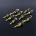 Miniatyrbillede 3 af 8: 10 stk. Rejer Simulation Blød Reje Lokkemad Krog Tackle Bass Fiske Lokker
