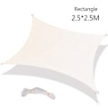 Miniatyrbilde 8 av 8: Seilduk Rektangel Polyester Oxford Stoff Rust Red Solseil for Hage Hage Dekk Patio Hage 2.5x2.5m