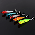 Pikkukuva 3 / 7: 5 kpl Popper-uistinten sarja, Bass Crankbaits, vieheet, kalastustarvikkeet, ahvenen vieheet
