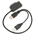 Miniatyrbillede 3 af 8: USB2.0 Optisk Drev Kabel Ekstern USB til SATA 6 og 7 Strømforsyning Bærbar Plug and Play 480Mbps Drev Adapter