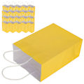 Miniatyrbillede 7 af 8: 20 stk. Bærbare Kraftpapirposer Gavepose Tilbehør Til Indkøb Fødselsdagsfester 15 x 8 x 21cm Gul