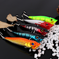 Pikkukuva 7 / 7: 5 kpl Popper-uistinten sarja, Bass Crankbaits, vieheet, kalastustarvikkeet, ahvenen vieheet