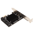 Pikkukuva 6 / 8: PCIE 3.0 - 6 portin SATA-laajennuskortti 6Gbps PCI Express X4 X8 X16 Plug and Play PCIE SATA -kortti 6 porttia Windowsille