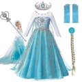 Elsa Kjoler For Jenter Cosplay Kostymer Whbyv 9T