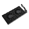 Miniatyrbild 2 av 8: GPU Bakplåtskylare Aluminiumlegering Snabb Kylfläns 4 Pin Bakplans Minneskylare för RTX3090 3080 3070