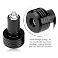 Miniatyrbilde 4 av 8: Et par 22 mm Universal Motorsykkelgrep Styreender Vekt Balanseplugg Svart
